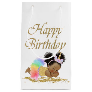 African American Baby Unicorn Gift Bag