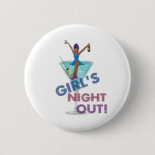 African American Bachelorette Party 2 Inch Round Button