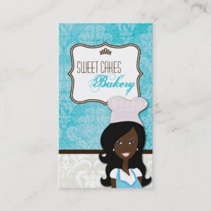 African American Baker Cup Cakes Business Card