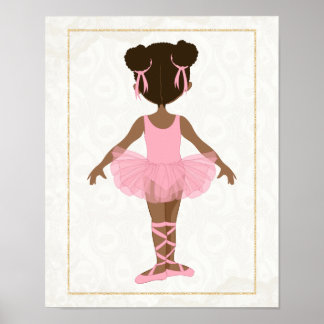African American Ballerina Poster
