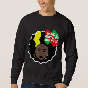 African American Beauty Queen girls Black History  Sweatshirt