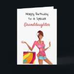 African American Birthday Card for Granddaughter<br><div class="desc">African American Birthday Card for Granddaughter,  Niece or Daughter</div>