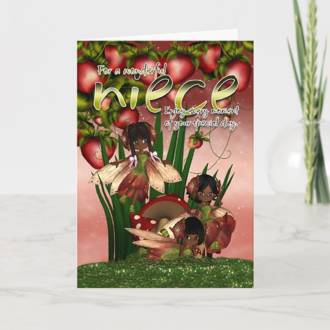 African American Birthday Card - Niece - Moonies C (Front)