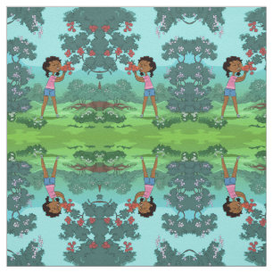 African American black girl Fabric