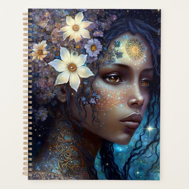 African American Black Goddess Queen Imaginaire Ar (Devant)