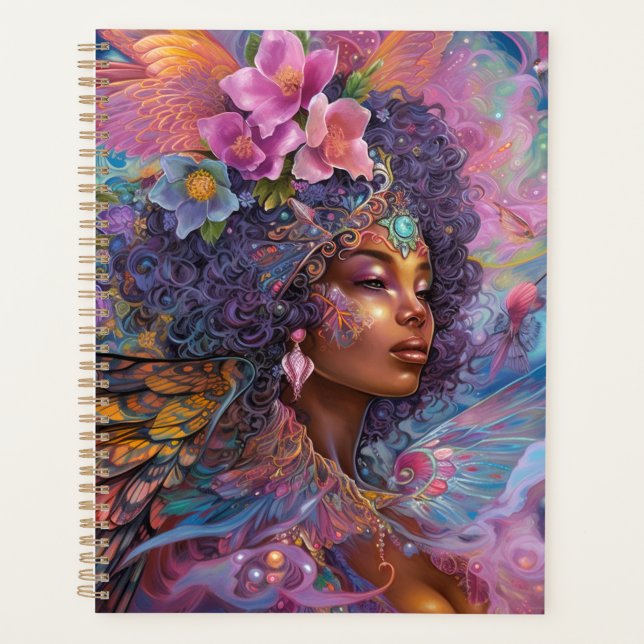 African American Black Goddess Queen Imaginaire Ar (Devant)