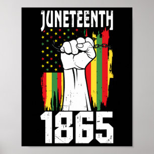 African American Black History 1865 Juneteenth 1 Poster