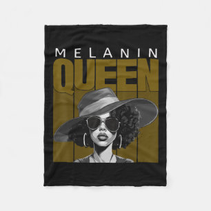 African American Black History - Juneteenth Melani Fleece Blanket