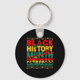 African American Black History Month 24 7 375 Mens Keychain