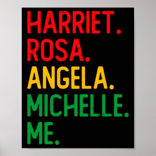 African American Black Leaders Black History Month Poster