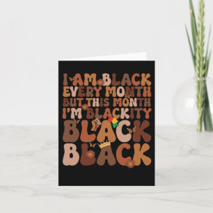 African American Black Power Pride History Civil R Card
