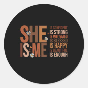 African American Black Power Pride History Civil R Classic Round Sticker