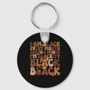 African American Black Power Pride History Civil R Keychain