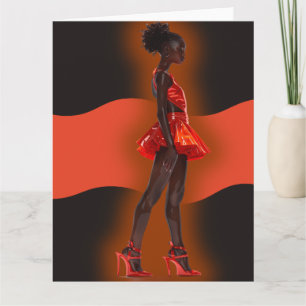 African American Black Queen Melanin Sista Shopp Card