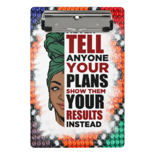 African American Black Queen Melanin Sista Shopp Mini Clipboard