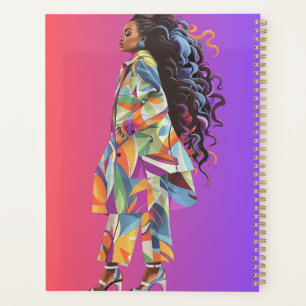 African American Black Queen Melanin Sista Shopp Planner