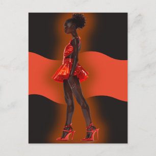 African American Black Queen Melanin Sista Shopp Postcard