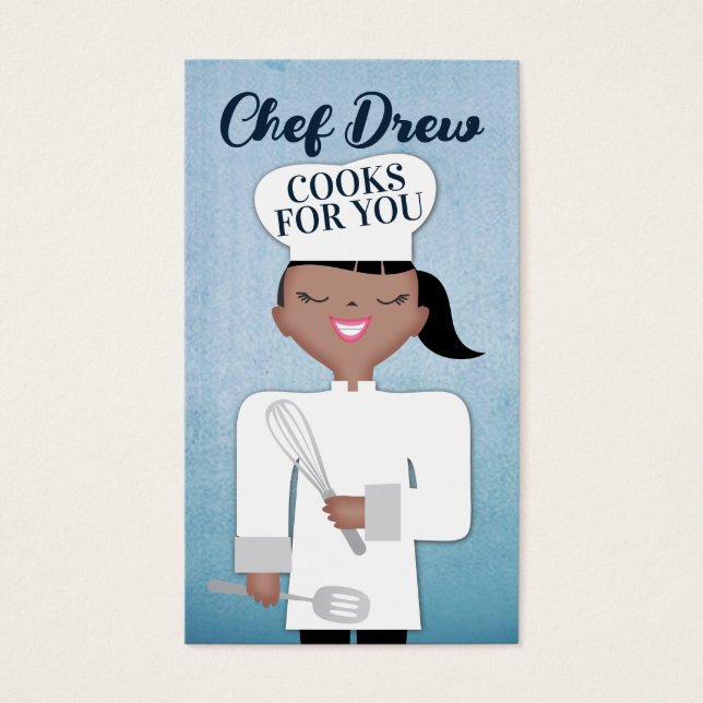 African American Black woman cooking chef culinary (Front)