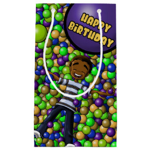 African American Boy Birthday Small Gift Bag