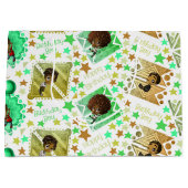 African American Boys and Stars Birthday Large Gift Bag (Front)