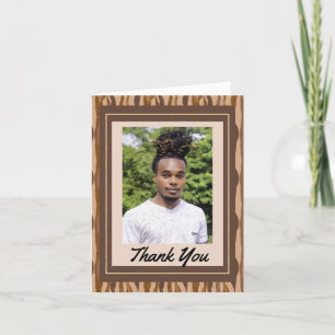 African American Boy's Graduation Carte de remerci