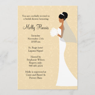 African American Bridal Shower Invitation