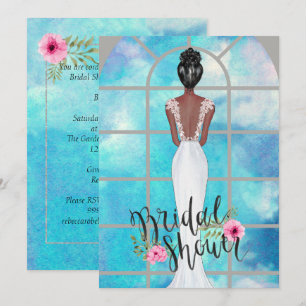 African American Bridal Shower Invitation