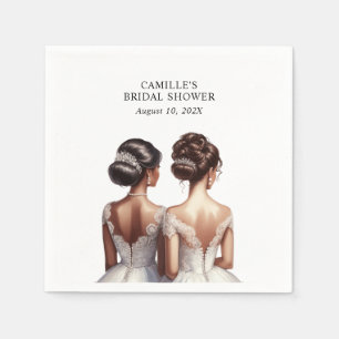 African American Bridal Shower Napkins