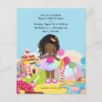 African American Candy Land Girl Birthday Party