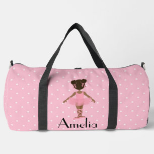 African American Child Ballerina Duffel Bag