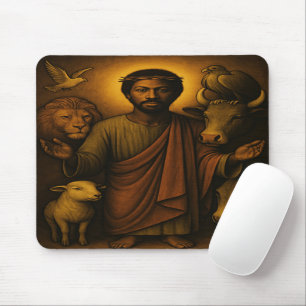 African American Christian Art Mouse Pad