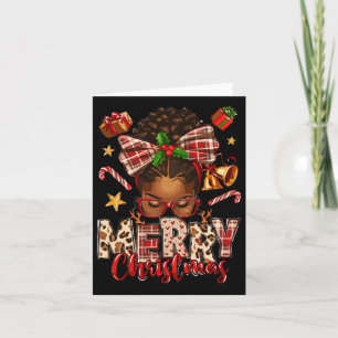 African American Christmas African Black Women Mom Card