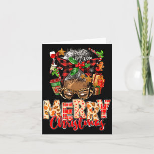 African American Christmas African Black Xmas Mom  Card