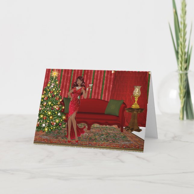 African American Christmas Card (Front)