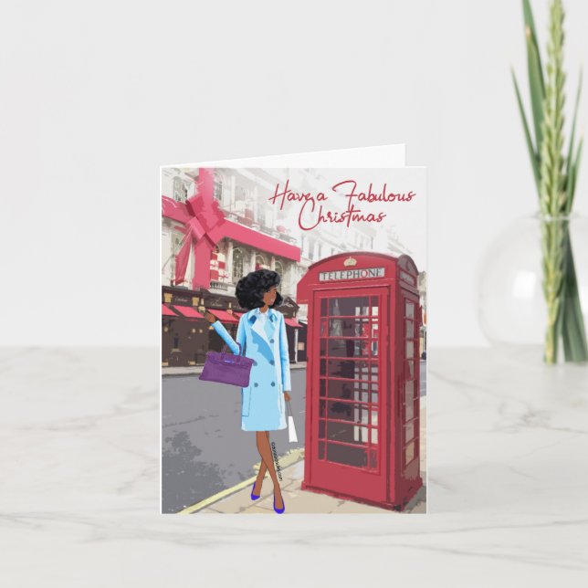 African American Christmas Card (Front)