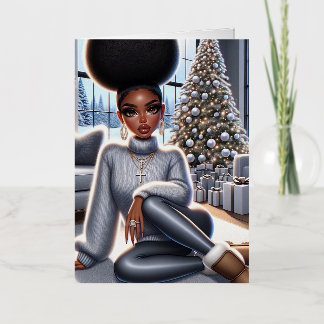 African American Christmas Greeting Card