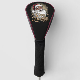 African American Christmas Pyjamas Santa Claus Golf Head Cover