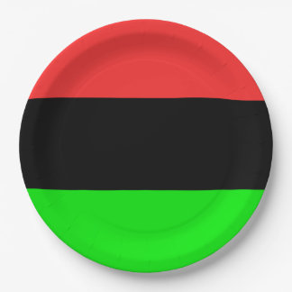 African American Diaspora Flag  Paper Plate