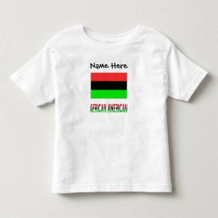 African American Diaspora Flag Personalized Toddler T-shirt