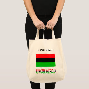 African American Diaspora Flag Personalized Tote B Bag