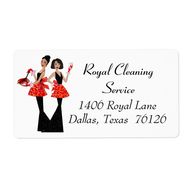 African American Diva Housekeeping Labels (Front)