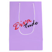 African American Diva Medium Gift Bag (Back)