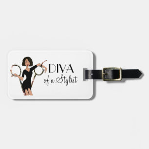 "African+American Diva of a Stylist" Luggage Tags