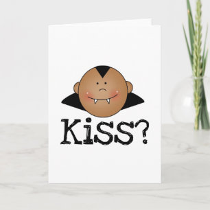 African American Dracula Kiss Card