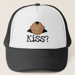 African American Dracula Kiss Trucker Hat