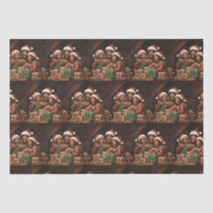 African American Elf  Tissue Paper