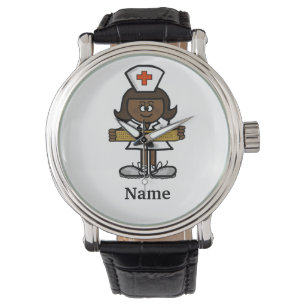 African-American Female Nurse Watch Customize It!
