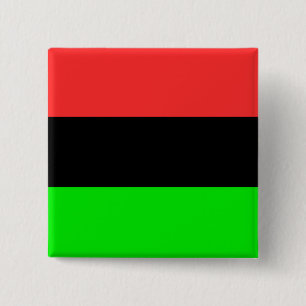 African American Flag 2 Inch Square Button