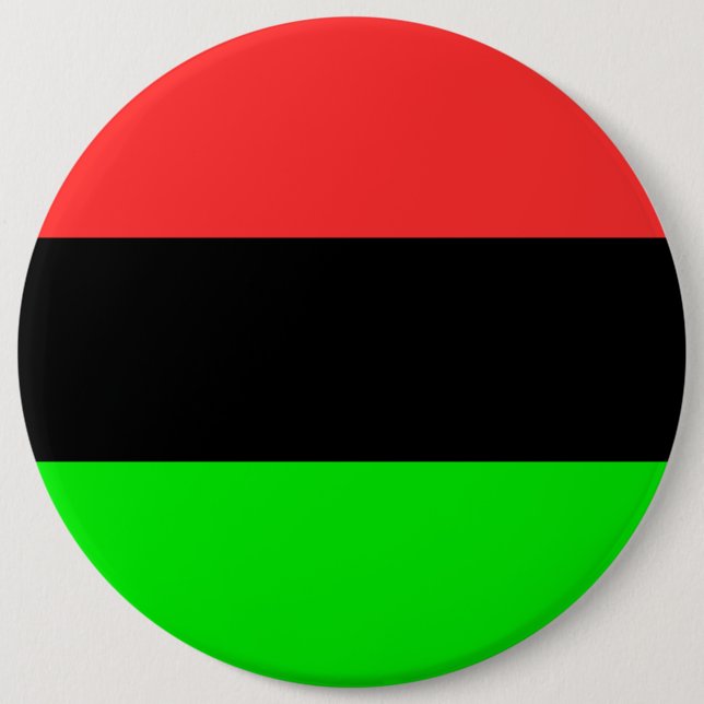 African American Flag 6 Inch Round Button (Front)