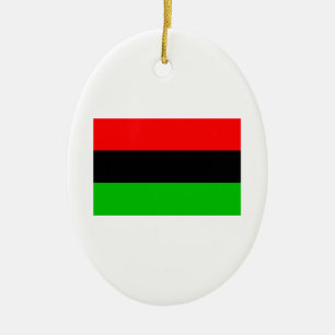 African American Flag Ceramic Ornament